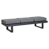 Gartenbank Fargo (B x T x H: 210 x 73 x 96 cm, Aluminium, SDP, Grau) | BAUHAUS
