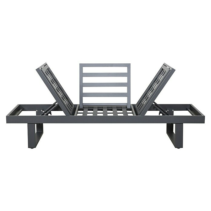 Gartenbank Fargo (B x T x H: 210 x 73 x 96 cm, Aluminium, SDP, Grau) | BAUHAUS