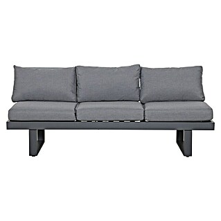 Gartenbank Fargo (B x T x H: 210 x 73 x 96 cm, Aluminium, SDP, Grau)