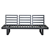 Gartenbank Fargo (B x T x H: 210 x 73 x 96 cm, Aluminium, SDP, Grau) | BAUHAUS