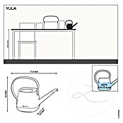 Lechuza Gießkanne Yula (Weiß/Grau, 1,7 l) | BAUHAUS