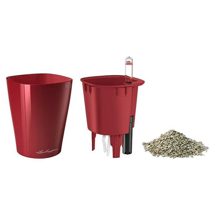 Lechuza Pflanztopf Mini-Deltini (Außenmaß (Ø x H): 10 x 13 cm, Kunststoff, Rot) | BAUHAUS