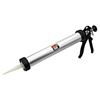 Pistola de silicona (Aluminio, Específico para: Cartuchos de hasta 600 ml)