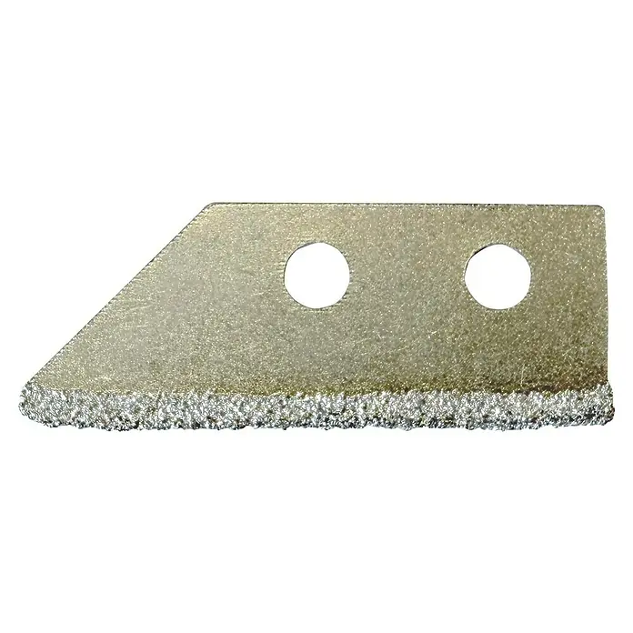 Cuchilla para juntas - Carburo de tungsteno, 3 ud. - Cuchilla diamantada para herramienta oscilante con dos orificios de montaje, ideal para cortar y desbastar materiales duros.