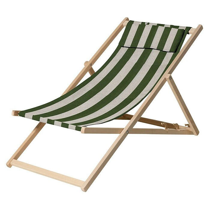 Madison Vrtni naslanjač Amora  (Bela, Zelena, Zložljivo) | 8241 - Stühle Holz | ICAB - Sommermöbel Stühle | ICA - Sommermöbel | IC - Freizeit im Garten | I - Stadtgarten | BAUHAUS