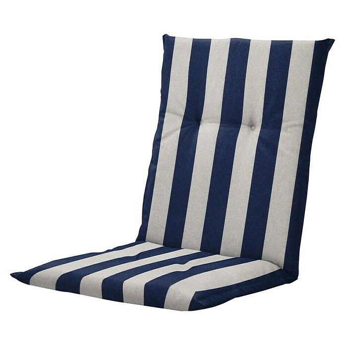 Madison Blazina za stol z nizkim naslonom Amora  (105 x 50 x 6 cm, Bela, Modra) | 8294 - Sitzkissen Outdoor | ICEB - Auflagen Kissen | ICE - Outdoorkissen/Auflagen | IC - Freizeit im Garten | I - Stadtgarten | BAUHAUS