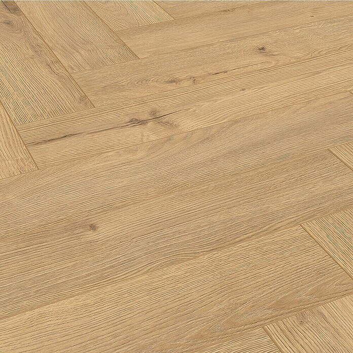 LOGOCLIC Vinto Laminat Vinto Herringbone Galaxy Oak (Galaxy Oak, Landhausdiele, 630 x 126 x 8 mm) | BAUHAUS