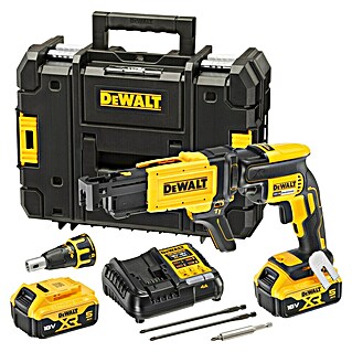 DeWalt XR 18V Atornillador para placas de yeso de batería DCF620 (18 V, 2 baterías, 5 Ah, 30 Nm)
