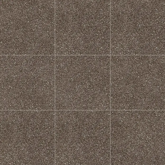 DryTile Feinsteinzeugfliese Terrazzo Red - 60 x 60 cm, Rot, Matt - Braune gesprenkelte Terrazzofliesen mit feiner Körnungsstruktur.