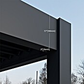 Paragon Outdoor Pergola Grand Tuscan 1214 (Anthrazit, Metall, L x B x H: 370 x 433 x 256 cm) | BAUHAUS