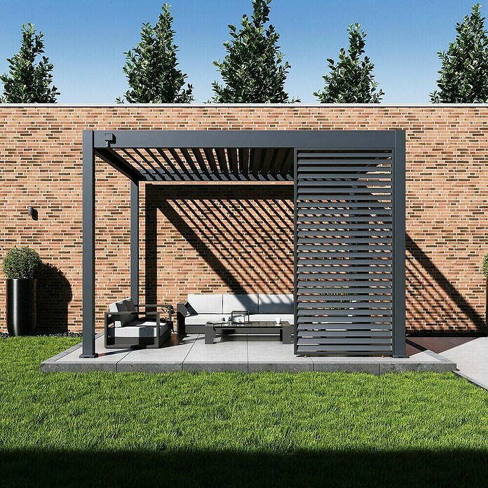 Paragon Outdoor Lamellen Grand Tuscan (Metall, Grau, Passend für: Pergola Grand Tuscan 12) | BAUHAUS