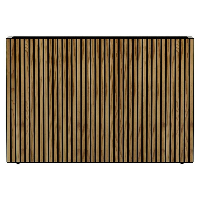 Herstera Garden Pflanzkasten Deco Planter (Außenmaß (L x B x H): 120 x 25 x 80 cm, Holz, Schwarz, Natur) | BAUHAUS