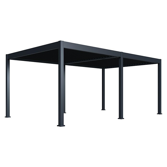 Paragon Outdoor Pergola Grand Tuscan 1220 (Anthrazit, Metall, L x B x H: 599,2 x 370 x 256 cm) | BAUHAUS