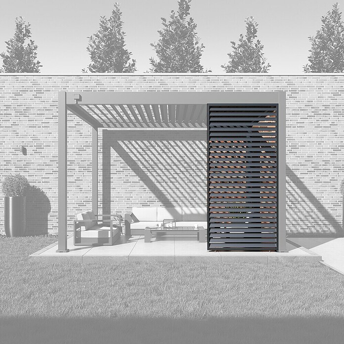Paragon Outdoor Lamellen Grand Tuscan (Metall, Grau, Passend für: Pergola Grand Tuscan 12) | BAUHAUS