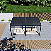 Paragon Outdoor Pergola Grand Tuscan 1220 (Anthrazit, Metall, L x B x H: 599,2 x 370 x 256 cm) | BAUHAUS