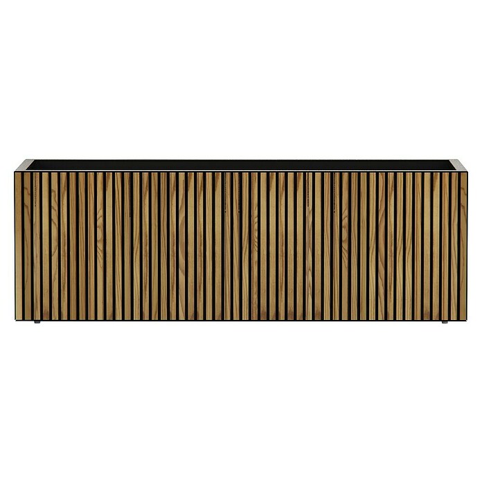 Herstera Garden Pflanzkasten Deco Planter (Außenmaß (L x B x H): 150 x 50 x 50 cm, Holz, Schwarz, Natur) | BAUHAUS
