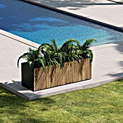 Herstera Garden Pflanzkasten Deco Planter (Außenmaß (L x B x H): 150 x 50 x 50 cm, Holz, Schwarz, Natur) | BAUHAUS
