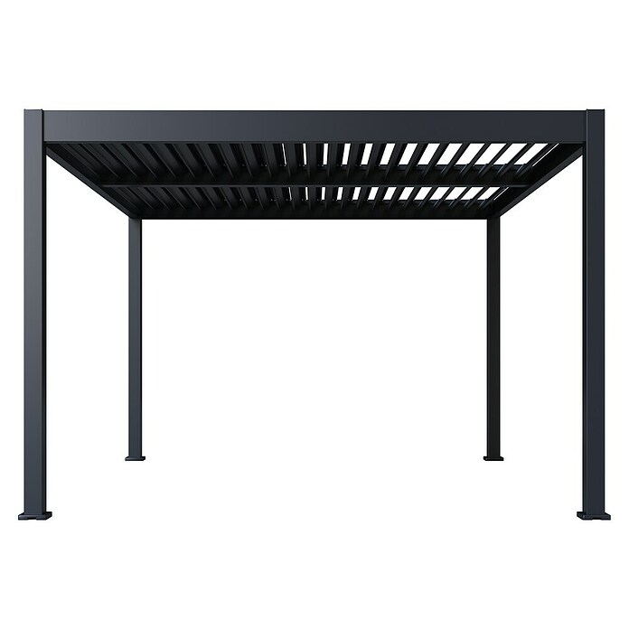 Paragon Outdoor Pergola Grand Tuscan 1214 (Anthrazit, Metall, L x B x H: 370 x 433 x 256 cm) | BAUHAUS