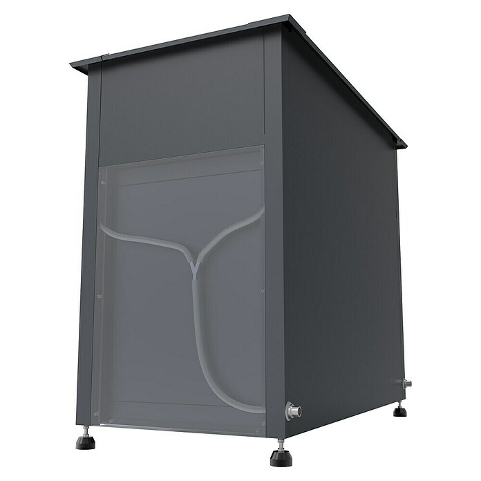 Westmann Hochbeet Plexa (50 x 100 x 85 cm, Metall, Grau) | BAUHAUS