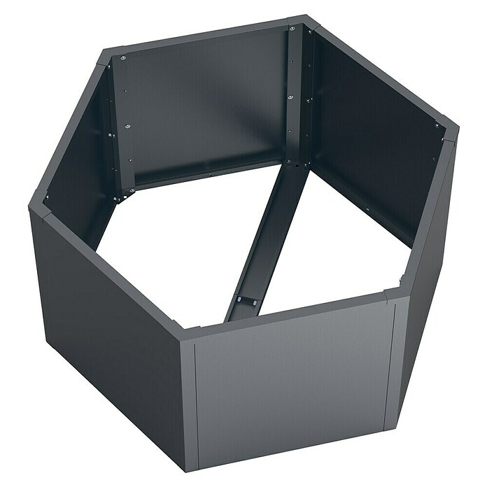 Westmann Hochbeet Varia 52 (100 x 100 x 52 cm, Metall, Grau) | BAUHAUS