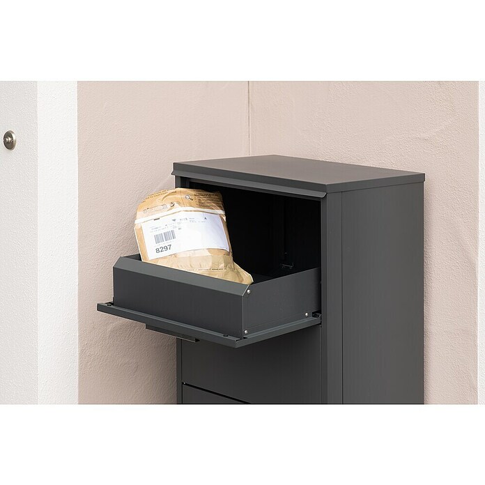 Westmann Paketbox Pepe (Anthrazit, Metall, B 50 x H 114 x T 39 cm) | BAUHAUS