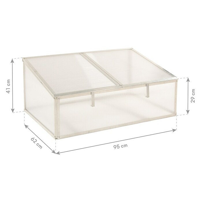 Westmann Frühbeet-Aufsatz Genus 100 (Passend für: Westmann Hochbeet Genus 100, L x B x H: 95 x 62 x 41 cm) | BAUHAUS