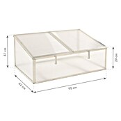 Westmann Frühbeet-Aufsatz Genus 100 (Passend für: Westmann Hochbeet Genus 100, L x B x H: 95 x 62 x 41 cm) | BAUHAUS