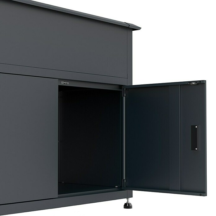 Westmann Hochbeet Plexa (50 x 100 x 85 cm, Metall, Grau) | BAUHAUS