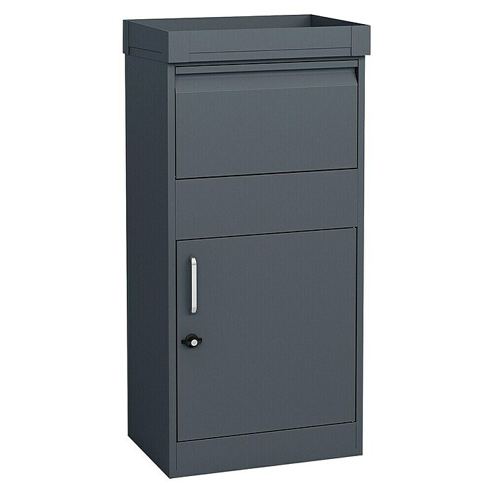 Westmann Paketbox Piet (Anthrazit, Metall, B 50 x H 105 x T 37 cm) | BAUHAUS