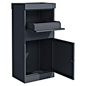Westmann Paketbox Piet (Anthrazit, Metall, B 50 x H 105 x T 37 cm) | BAUHAUS