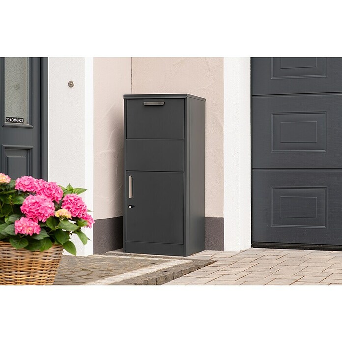 Westmann Paketbox Pepe (Anthrazit, Metall, B 50 x H 114 x T 39 cm) | BAUHAUS
