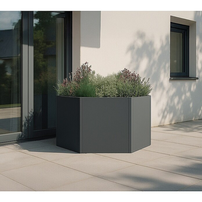 Westmann Hochbeet Varia 52 (100 x 100 x 52 cm, Metall, Grau) | BAUHAUS