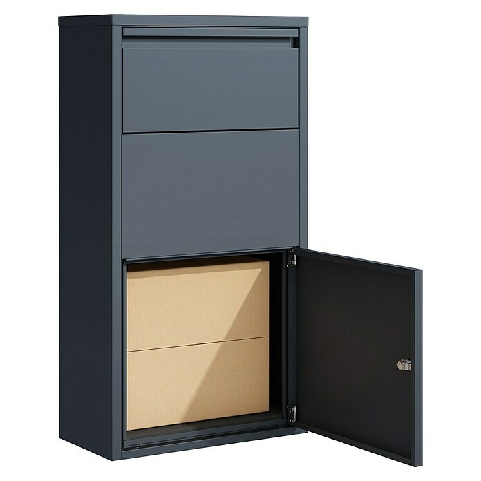 Westmann Paketbox Pollux (Anthrazit, Metall, B 44 x H 82 x T 22 cm) | BAUHAUS