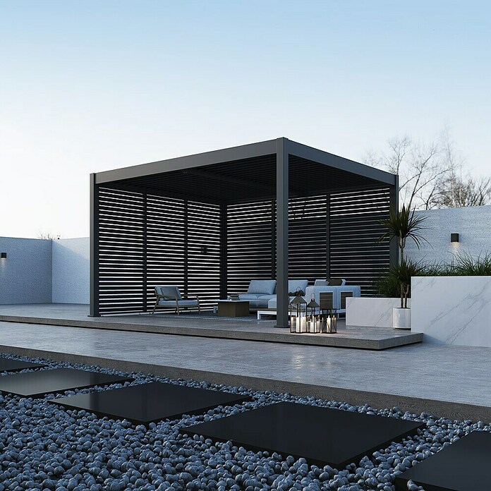 Paragon Outdoor Lamellen Grand Tuscan (Metall, Grau, Passend für: Pergola Grand Tuscan 14) | BAUHAUS