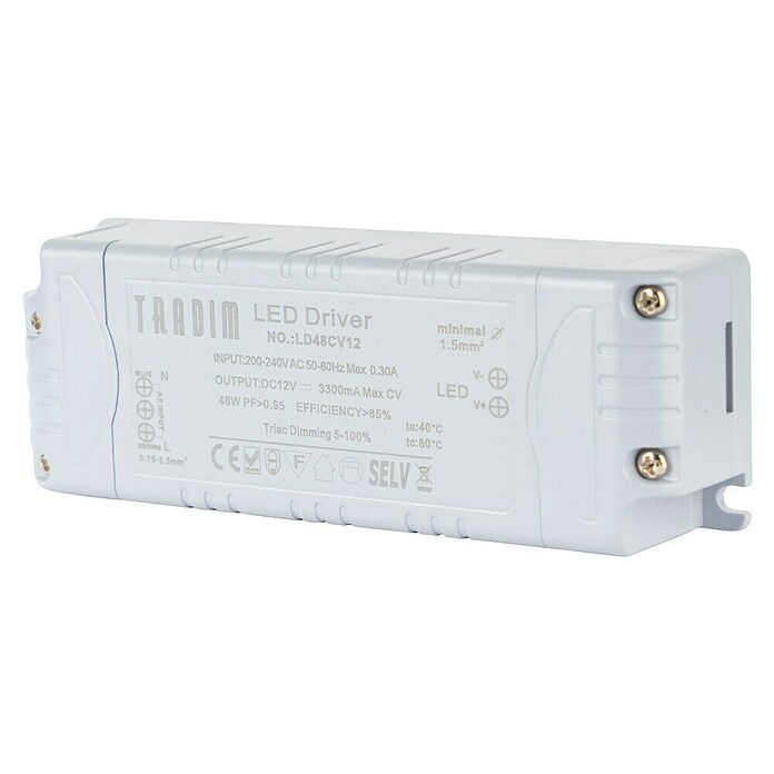 Tradim Led-driver (l x b x h: 140 x 47 x 30 mm) | BAUHAUS