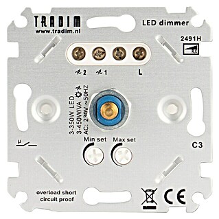 Tradim Led-dimmer R,L,C 3-500 (l x b x h: 45 x 70 x 70 mm)