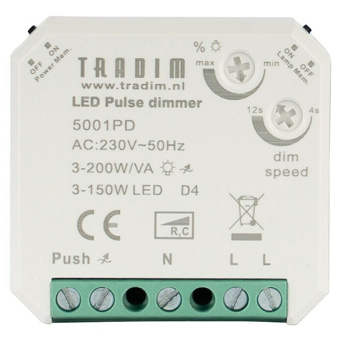 Tradim Led-dimmer R, C 5001PD (l x b x h: 17,5 x 49 x 46,5 mm) | BAUHAUS