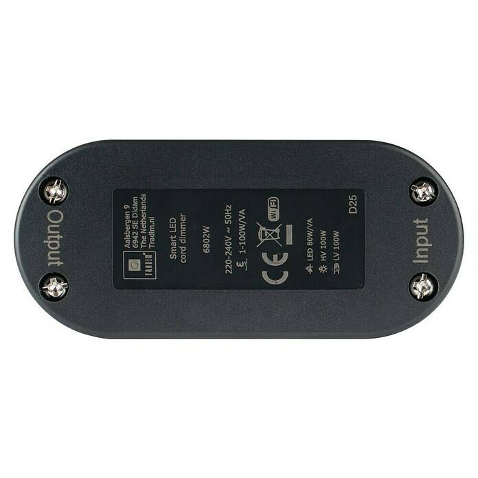 Tradim Snoerdimmer 602W (Zwart, Wifi, Detectiebereik: 100 m) | BAUHAUS