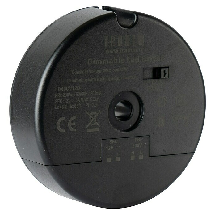 Tradim Led-driver (Max. aansluitvermogen: 40 W, Diameter: 105 mm) | BAUHAUS