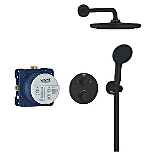 Grohe Douchesysteem Precision Thermostat met Vitalio Start 250 (Aantal straalsoorten: 2 st., Zwart)