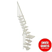 Scrigno Escalera principal Sailor L (Blanco, Blanco, Ancho: 61 cm, 1/4 espiral izquierda, Con barandilla) | BAUHAUS