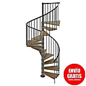 Scrigno Escalera de caracol Loop (Antracita/Nogal, Diámetro: 105 cm, Altura de planta: 267 cm - 312 cm) | BAUHAUS