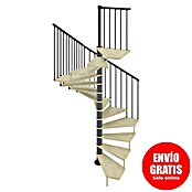 Scrigno Escalera de caracol Quadra (Diámetro: 160 cm, Altura de planta: 267 cm - 312 cm, Antracita/Beige) | BAUHAUS
