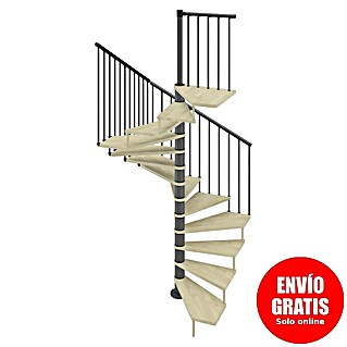 Scrigno Escalera de caracol Quadra (Diámetro: 160 cm, Altura de planta: 267 cm - 312 cm, Antracita/Beige)