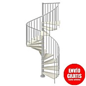 Scrigno Escalera de caracol Loop (Plata/Blanco, Diámetro: 160 cm, Altura de planta: 267 cm - 312 cm) | BAUHAUS