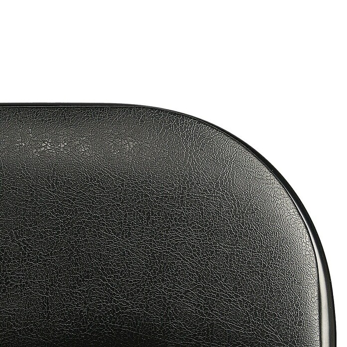Silla plegable (Negro, Polipiel/Metal) | BAUHAUS