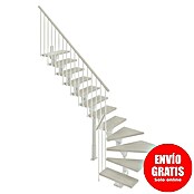 Scrigno Escalera principal Lumina L (Blanco/Blanco, 75 cm, 1/4 espiral izquierda, Altura de planta: 241 cm - 289 cm) | BAUHAUS