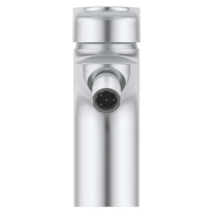 Ideal Standard Alu+ Bidetarmatur - Höhe: 140 mm, Silber - Silberner Wasserhahnkopf mit Perlator für optimierten Wasserfluss.
