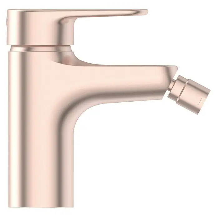 Ideal Standard Alu+ Bidetarmatur - Höhe: 140 mm, Rosé - Roségoldfarbene Bidetarmatur mit Einhebelmischer und abgewinkelter Düse.