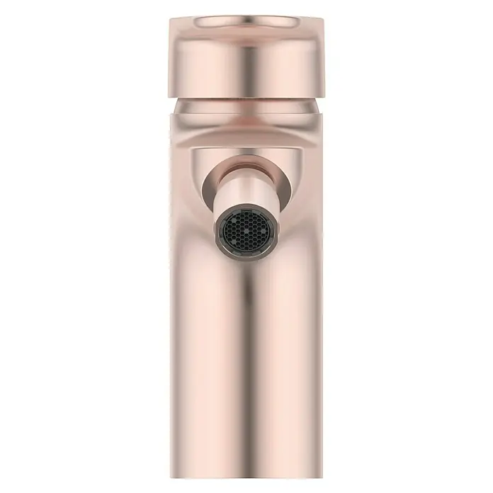 Ideal Standard Alu+ Bidetarmatur - Höhe: 140 mm, Rosé - Roségoldener Wasserhahnbelüfter mit wabenförmigem Sieb.